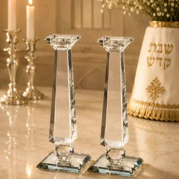 זוג פמוטי קריסטל מהודרים