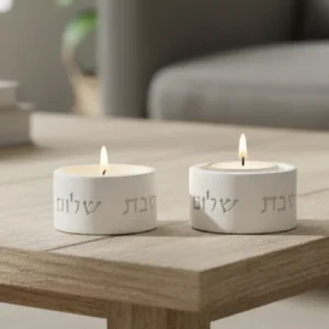זוג פמוטים בטון לבן