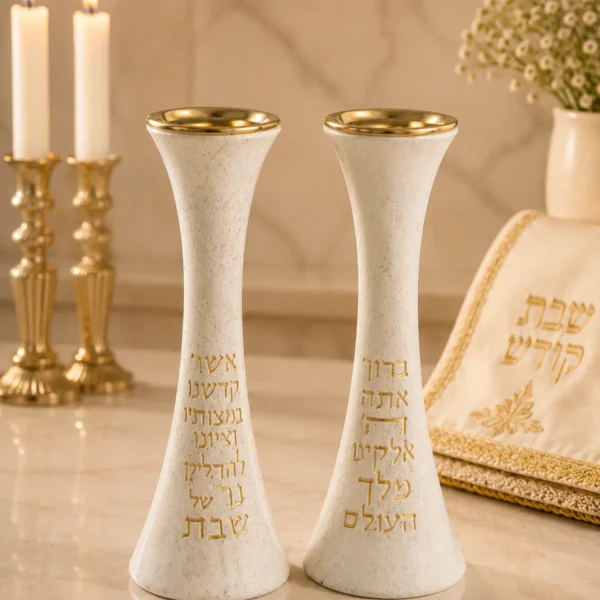 זוג פמוטים ציפוי זהב מהודרים