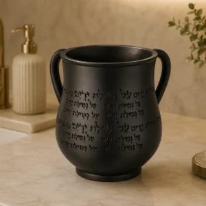 נטלה דגם ״נטילת ידיים״ צבע שחור