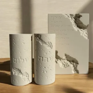 סט פמוטים וברכת בית לבן