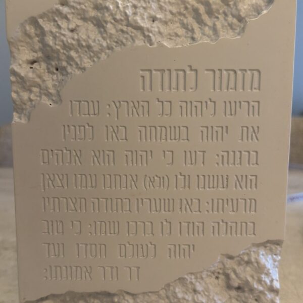 בלוק מזמור לתודה